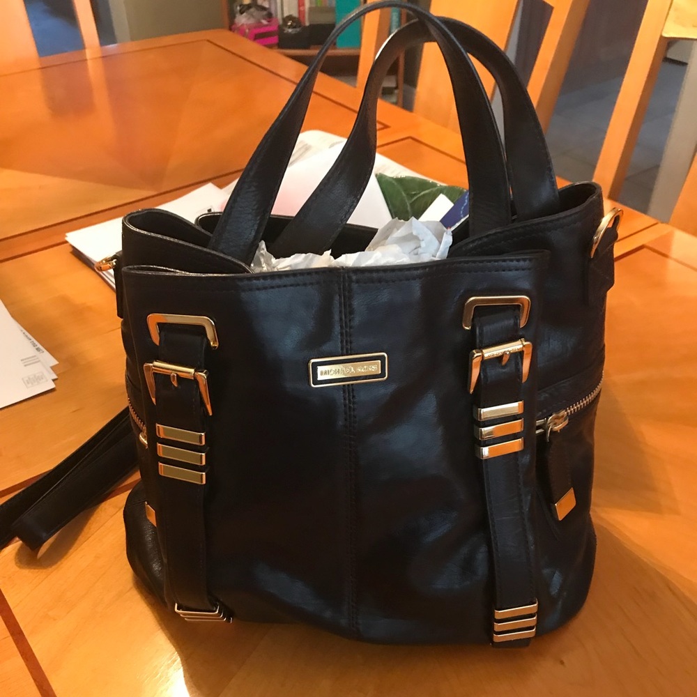 Michael Kors chocolate brown leather bag
